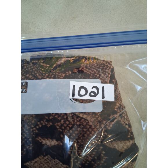 Susan Graver Shirt 2X Snake Skin Pattern Blouse Career Office Wear Casual Outing - Picture 10 of 11